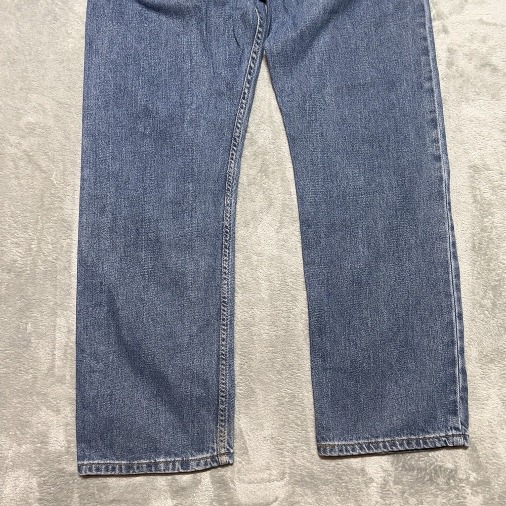 Levis Jeans Men 34x30 Blue Denim Pants Y2K 2000s Workwear 505 - Picture 3 of 11